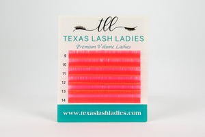 texas lash ladies neon red lash extensions