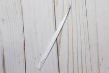 Load image into Gallery viewer, white iridescent skinny isolation tweezer