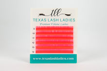 Load image into Gallery viewer, texas lash ladies neon red lash extensions