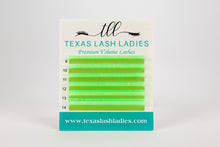 Load image into Gallery viewer, texas lash ladies neon green lash extensions